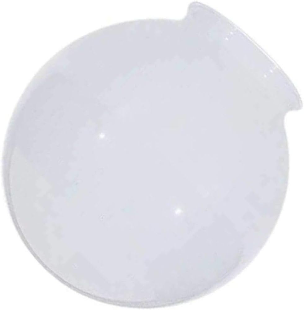 Satco 8x4 Sprayed Glossy White Ball Shade, 4-Inch Fitter, 8-Inch Diameter, Ball Shade Shape, Glass Bowl Material