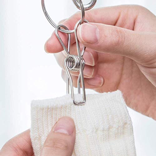 CenYouful Stainless Steel Round Hanging Drying Rack with 20 Clips, Circular