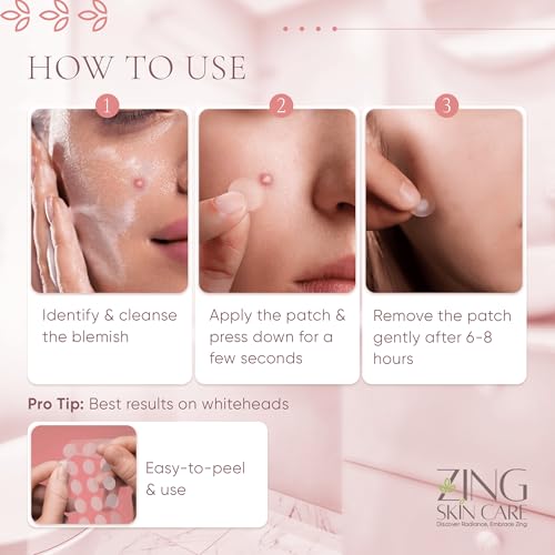 Zing Prime Clear Hydrocolloid Pimple Patches 45 Count - Vegan Acne Dots