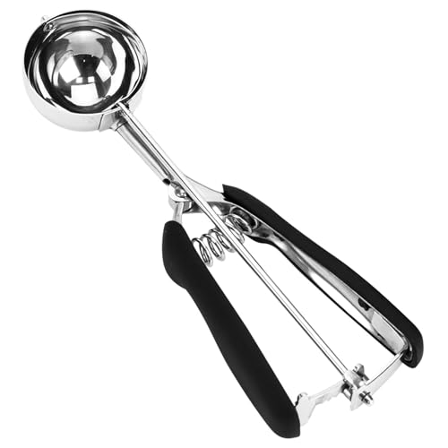 #20 Cookie Scoop - 3 Tbsp, Non-Slip Grip, Black