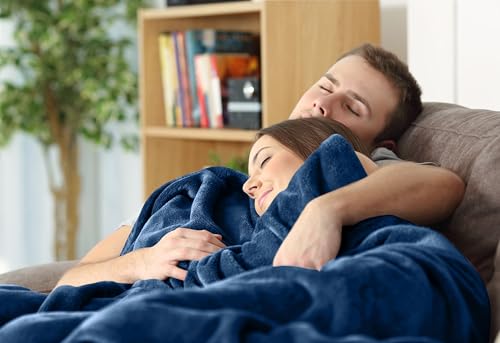 Utopia Bedding Queen Fleece Blanket, Soft Microfiber Bed Throw, Royal Blue