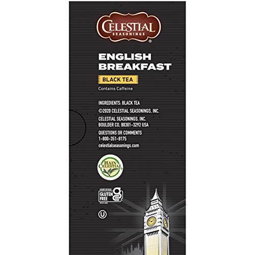 Celestial Seasonings English Breakfast Black Tea, 20 Count (Pack of 2)