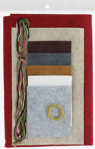Felt Ornament Kit Christmas Critters - Handmade Holiday Decorations
