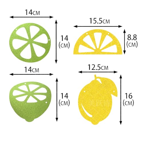 Green Margarita Birthday Decorations Set with Banner & Streamers