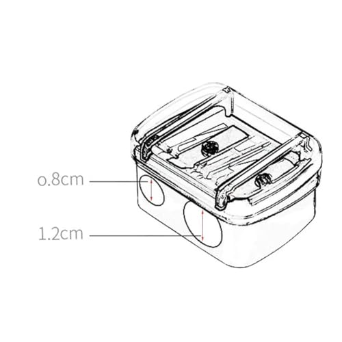 ccHuDE 10 Pcs Dual Hole Cosmetic Pencil Sharpener for Eyeliner
