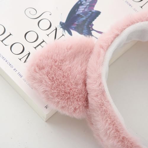 JazSwirl Cat Ears Headband Kawaii Cute Furry Animal Hair Accessory