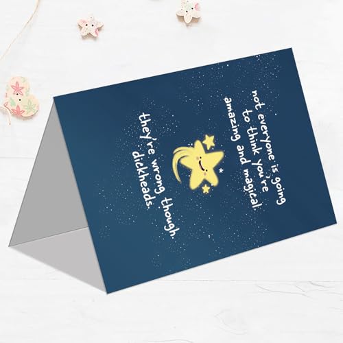 Encouragement Card for Friends & Family - 8x5.3 Inches
