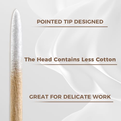 Boesma Pointed Cotton Swabs 200 Pcs - Precision Makeup & Cleaning Tips