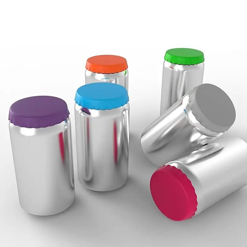 Reusable Silicone Soda Can Covers - Fits Standard 12oz Cans, BPA-Free, Multi-Color, Keeps Drinks Fresh & Carbonated