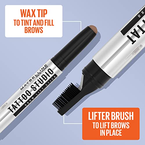 Maybelline TattooStudio Brow Lift Stick - Clear Eyebrow Shaper Wax