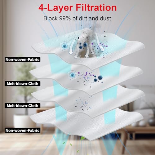 20-Pack Replacement Dust Bags for Roborock Q Series & Saros 10