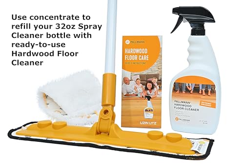 Pallmann Hardwood Floor Cleaner Concentrate - 4 oz Residue-Free Solution