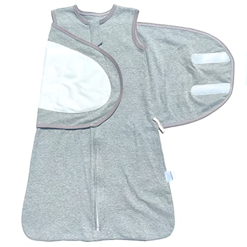 Swaddle Sack for Baby 3-Ways Adjustable Swaddling Sleeping Bag Cotton