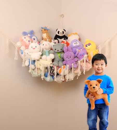 Large Handmade Cotton Stuffed Animal Storage Hammock C