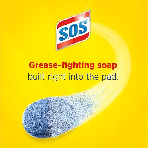 S.O.S Steel Wool Soap Pads - 10 Count for Tough Cleaning