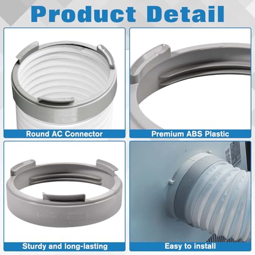 5.9-Inch Portable Air Conditioner Exhaust Hose Coupler Adapter