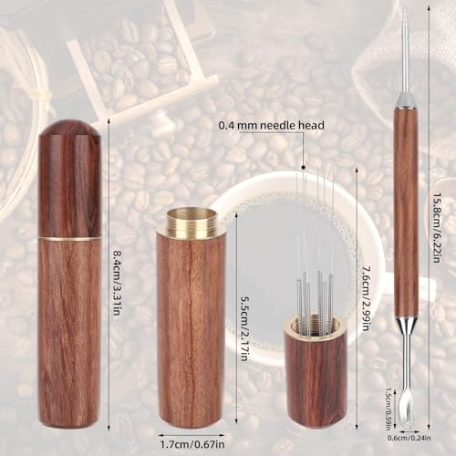 Professional Latte Art Pen & 6-Needle Espresso Stirrer Set