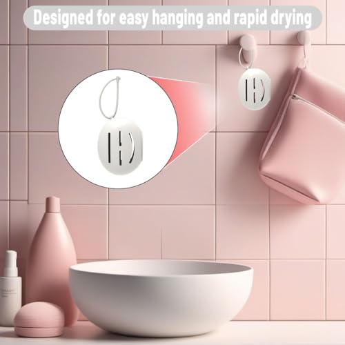 Silicone Makeup Sponge Holder Breathable Travel Beauty Blender Case White
