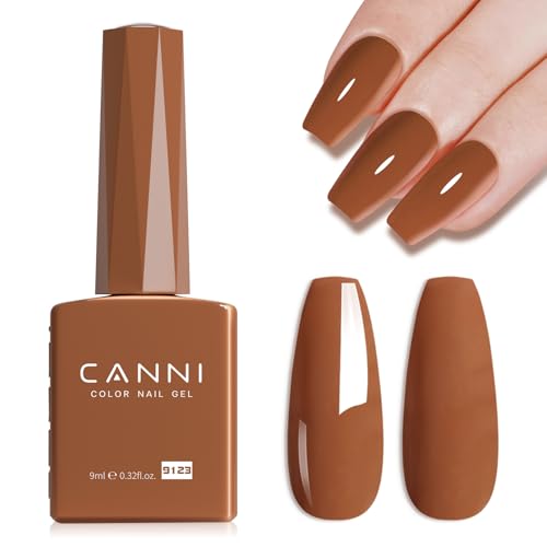 CANNI 9ml Caramel Coffee Brown Gel Nail Polish UV LED Soak Off