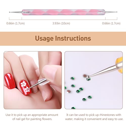 Kootinn Ball Stylus Dotting Tool Set for Clay Sculpting and Nail Art