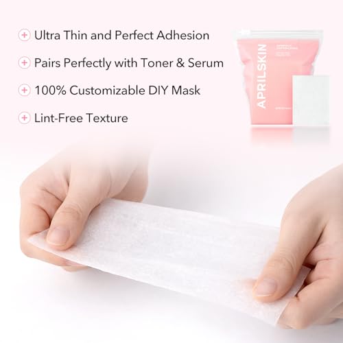 APRILSKIN Stretchable Facial Cotton Pads for Toner & DIY Masks - 60 Pads