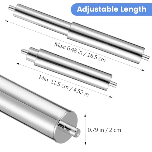 Homoyoyo 2-Pack Universal Spring-Loaded Toilet Paper Holder Replacement Rod