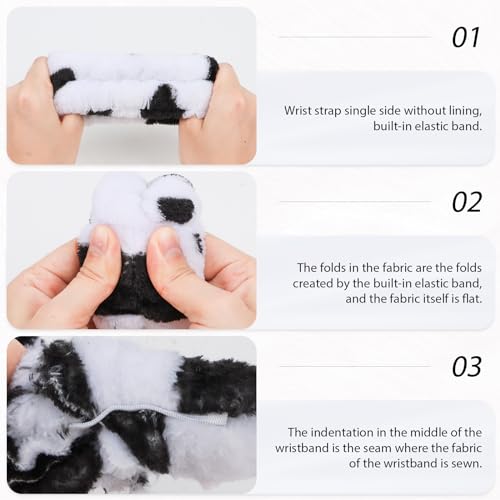 Casoty 6-Piece Spa Headband and Wristband Set for Face Washing