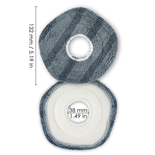 Eufy X10 Pro Omni Mop Pads - 3 Pack Washable Microfiber Refills
