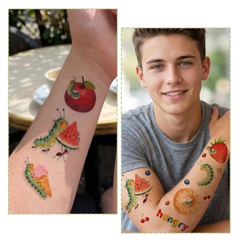 Caterpillar Temporary Tattoos - 200+ Insect Party Favors & Supplies
