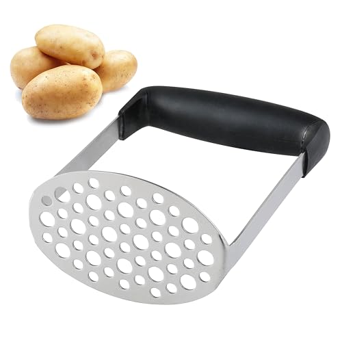 Stainless Steel Potato Masher with Ergonomic Handle - Dishwasher Safe