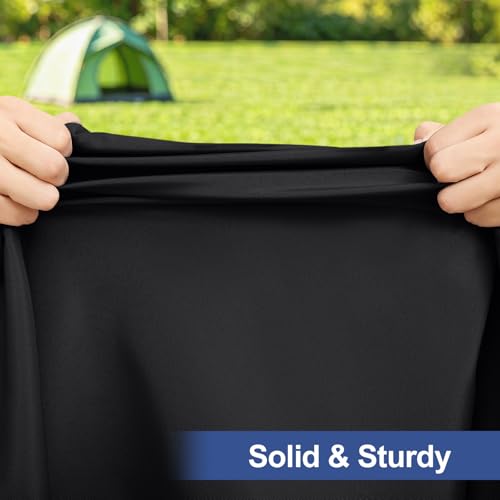 Black Elastic Fitted Tablecloth - 48" x 24" Rectangular Cover