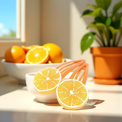 Orange Slice Snap Hair Clips 4-Piece Fruit Hair Barrettes for Women and Girls