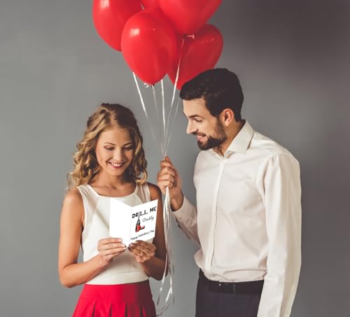 Funny Valentine's Day Card for Him - Naughty Drill Me Daddy Design