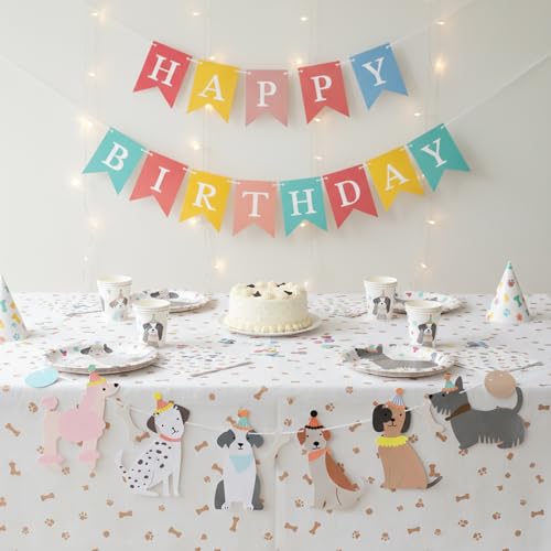 Puppy Birthday Banner Decoration for Dog Parties - Quilax