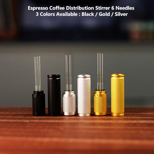 Espresso Coffee Distribution Stirrer with 6 Stainless Steel Needles