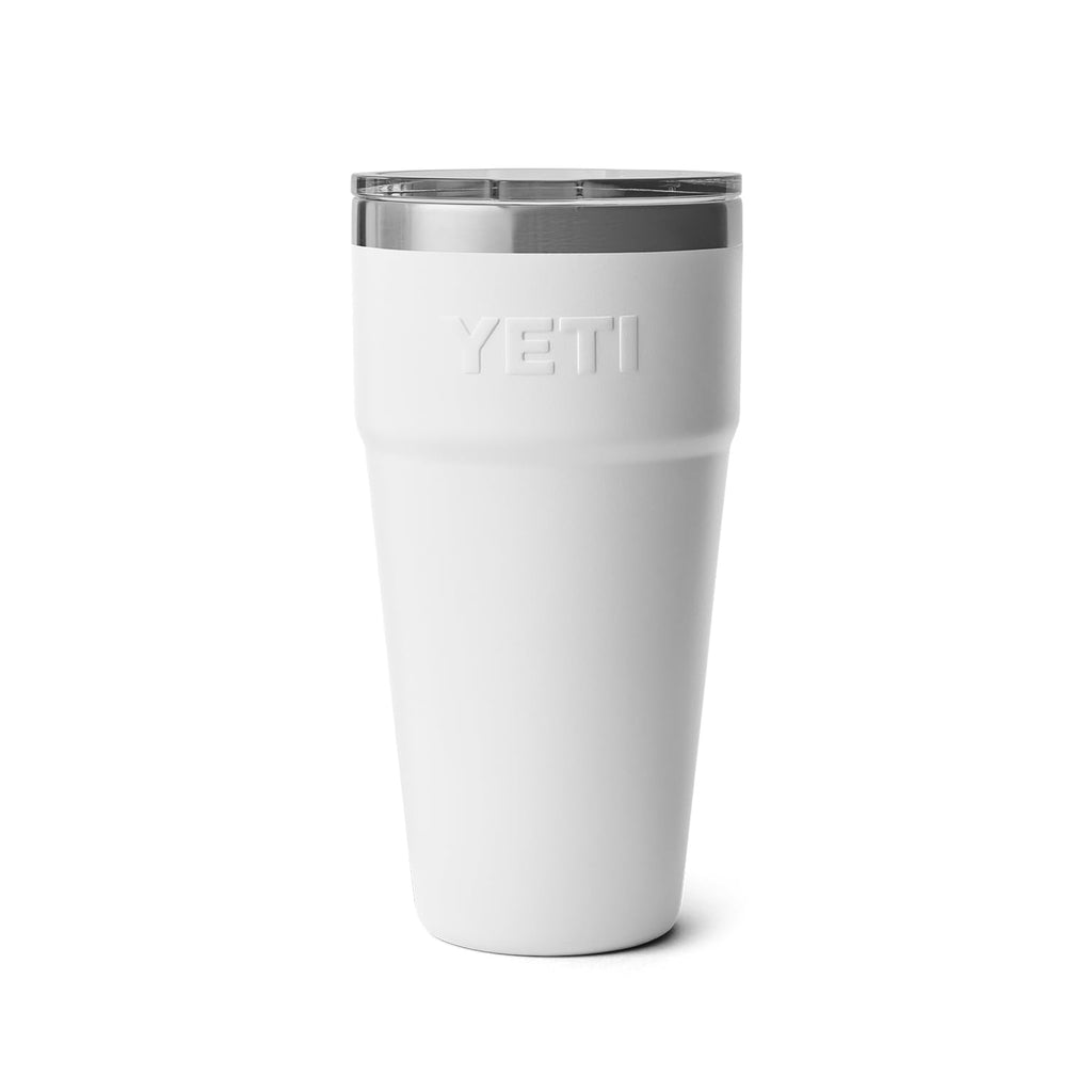 YETI Rambler 30 oz Stackable Tumbler, Stainless Steel, Vacuum Insulated with MagSlider Lid, White