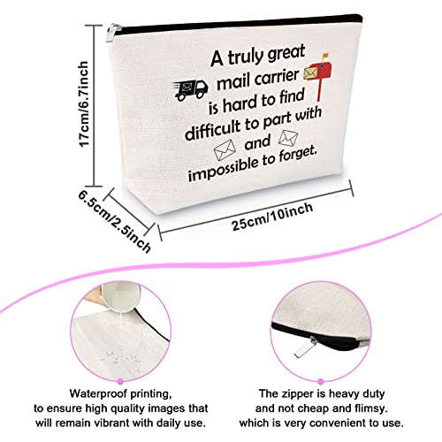 Mail Carrier Appreciation Makeup Bag - Postal Worker Gift Pouch