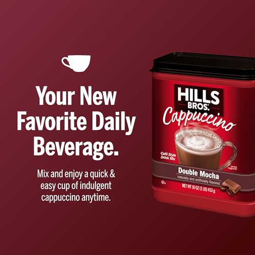 Hills Bros. Double Mocha Cappuccino Mix - Instant Coffee Drink, 16 oz
