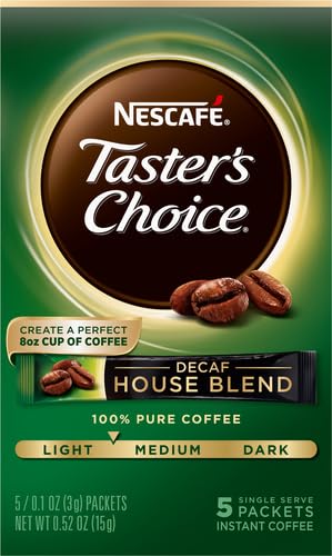 Nescafe Taster's Choice Decaf House Blend Instant Coffee Sticks 0.52oz Pack of 2