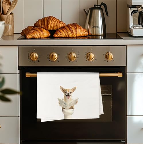 Funny Chihuahua Microfiber Hand Towel - 16x24 Inch Decorative Kitchen Towel