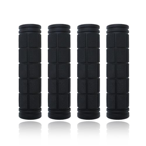 4 Pcs Bike Handle Grips, Non-Slip Soft Rubber Bike Handle Grips