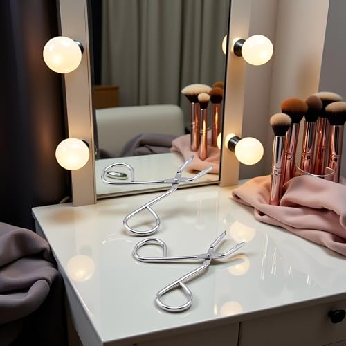 BWESOO Stainless Steel Eyebrow Tweezers and Scissors Set 2 Pcs