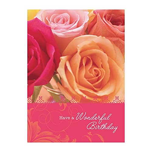 Religious Birthday Card Assortment Box Set - 12 Cards with Envelopes