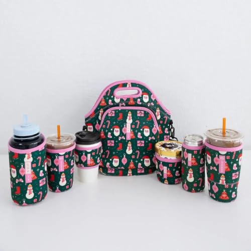 Reusable Insulated Coffee Sleeve - Tis the Season, One Size HotSok