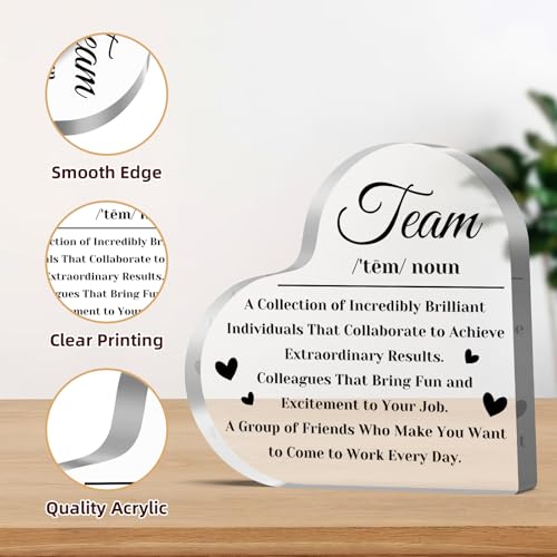 Inspirational Acrylic Sign for Team Appreciation Gifts