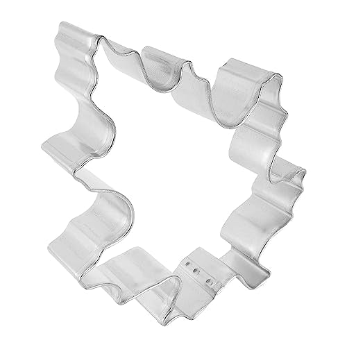 R&M Oak Leaf Cookie Cutter - Durable Tinplate Steel, 3.5"