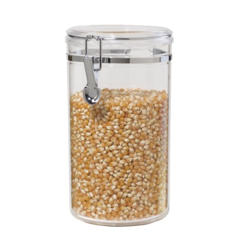 Oggi 72 oz Large Airtight Glass Canister with Clamp Lid for Kitchen Pantry