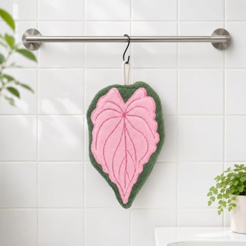 Leaf Shaped Hand Towels - Absorbent Kitchen & Bathroom Towels