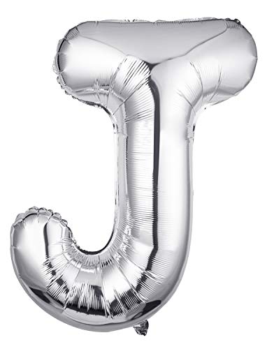 40 Inch Silver Letter Balloons Aluminum Foil Hanging Party Decor