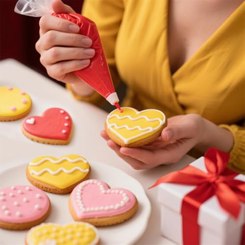 Stainless Steel Heart Cookie Cutter Set - 9 Pieces for Valentine's Day